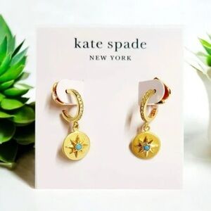 Kate Spade Gold and Turquoise Earrings